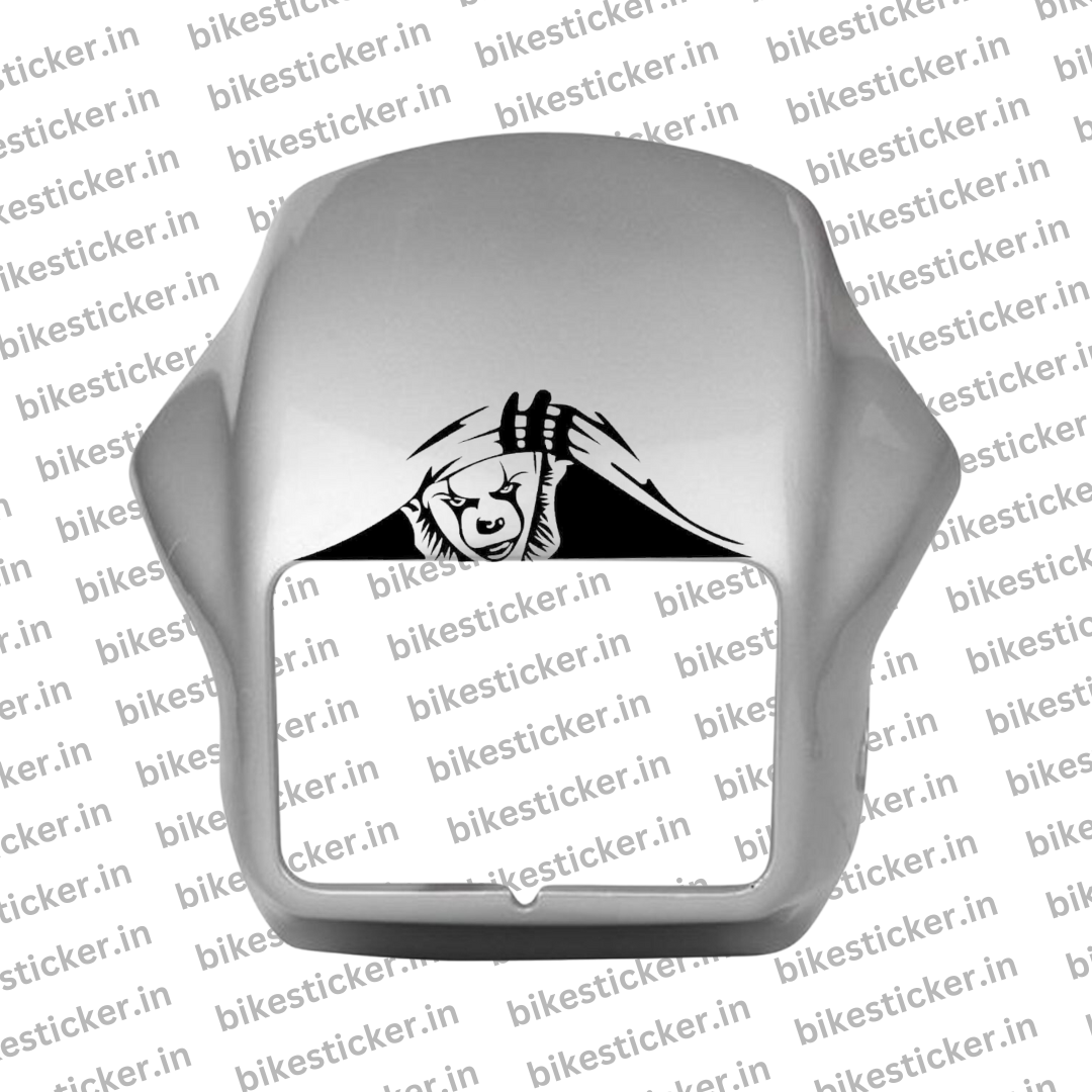 Splendor Modified Joker Sticker For Front Visor - BikeSticker.in