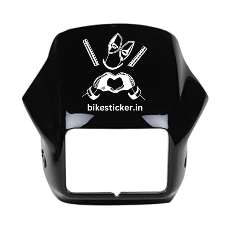 bike sticker for splendor visior, deadpool sticker for bike