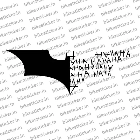 Batman sticker for bike.. batman hahaha sticker for bike and car