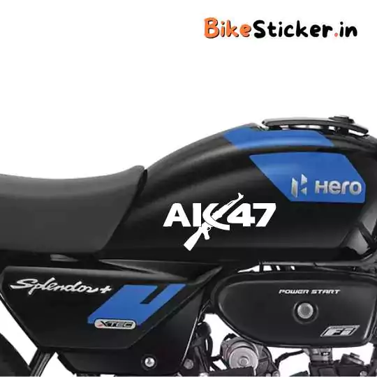 AK47 Bike Radium Sticker For Splendor And Bikes