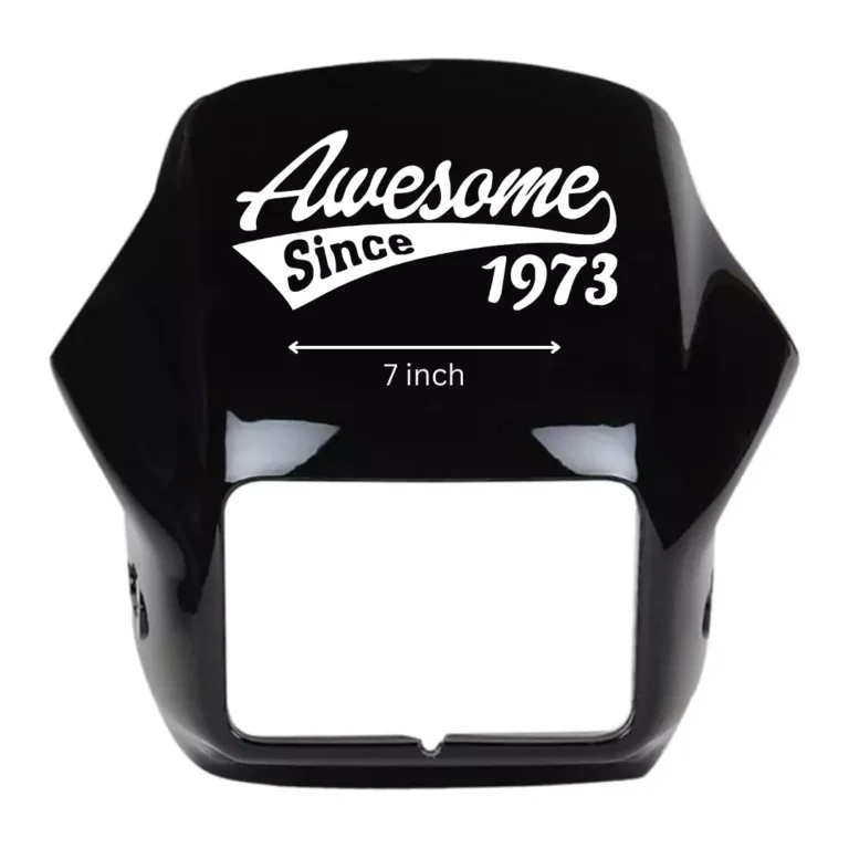 Awesome Since - Modified Front Bike Sticker for Splendor & All Visors