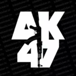 AK47 Gun Sticker For Bike, Car, Logo, Tractor, Splendor