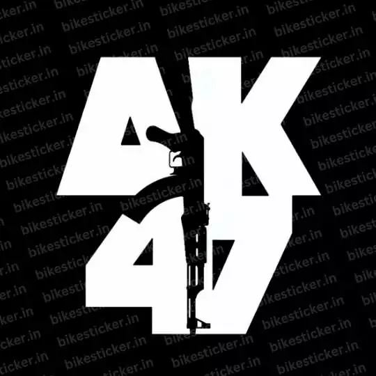 AK47 Bike Radium Sticker For Splendor And Bikes